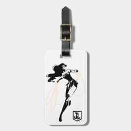 Justice League Wonder Woman With Lasso Pop Art Luggage Tag