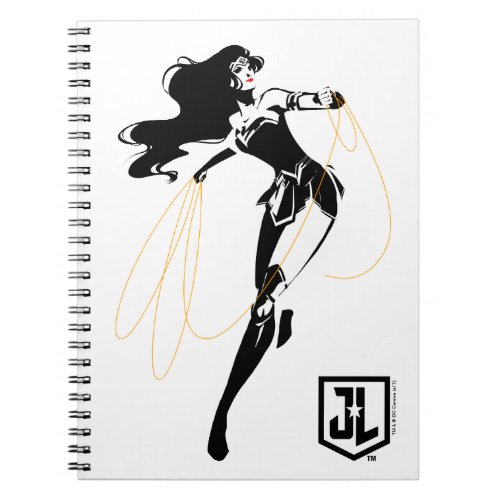 Justice League  Wonder Woman With Lasso Pop Art Notebook