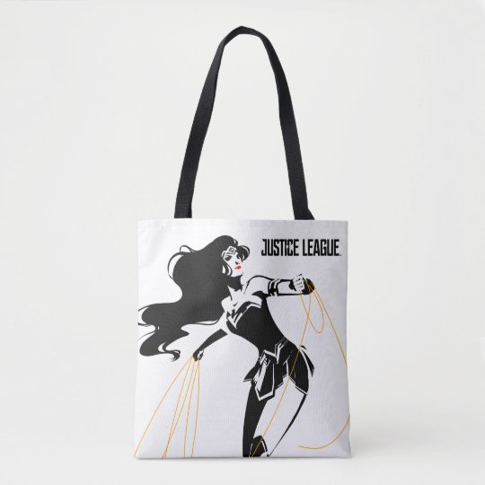 Justice League Wonder Woman With Lasso Pop Art Tote Bag Zazzle Justice League Wonder Woman With Lasso Pop Art Tote Bag