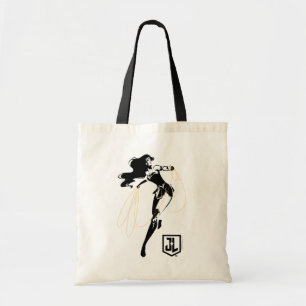 Justice League   Wonder Woman With Lasso Pop Art Tote Bag