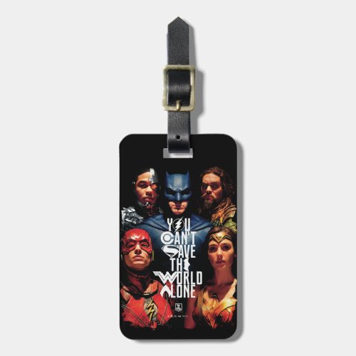 Justice League  You Cant Save The World Alone Luggage Tag