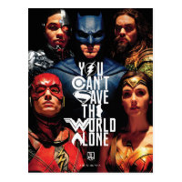 Justice League | You Can't Save The World Alone Postcard