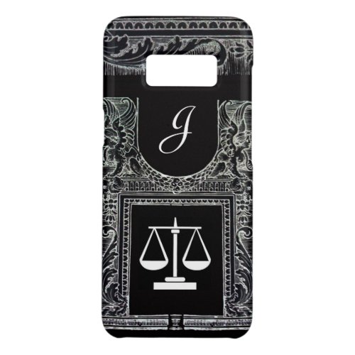 JUSTICE LEGAL OFFICEATTORNEY Monogram Black Case_Mate Samsung Galaxy S8 Case