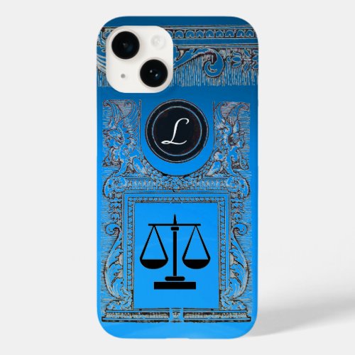 JUSTICE LEGAL OFFICE ATTORNEY Monogram blue Case_Mate iPhone 14 Case