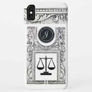 JUSTICE LEGAL OFFICE,ATTORNEY Monogram White iPhone XS Max Case