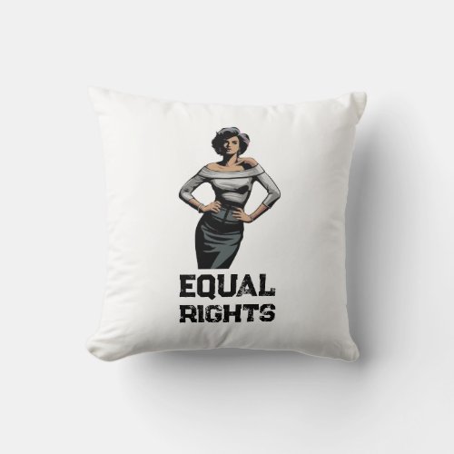 Justice Means Equal Rights for Women  Throw Pillow