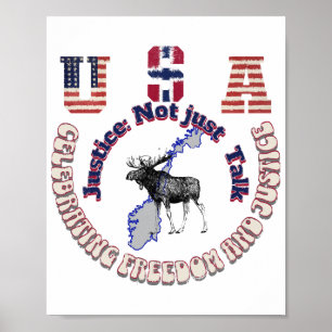 Justice Not Just Talk Poster