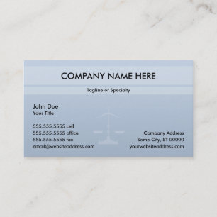 Justice Office Business Card