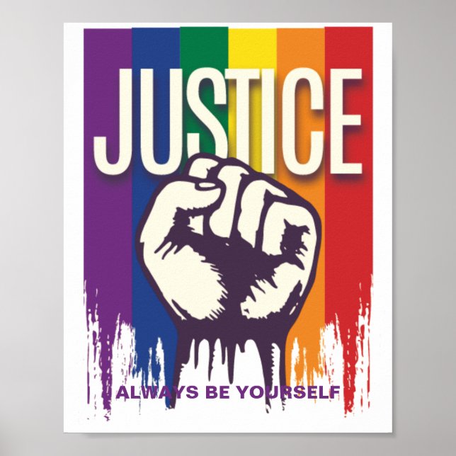 justice poster prints (Front)
