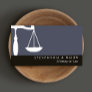 Justice Scale Attorney  at Law Business Card