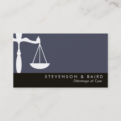 Customizable Justice Scale Attorney  at Law Groupon Business Cards