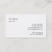 Justice Scale  Attorney Black and White Business Card (Back)