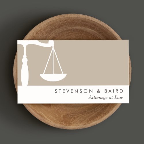 Justice Scale  Attorney Business Card