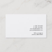 Justice Scale Attorney Simple Black Business Card (Back)