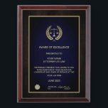 Justice Scale Award Plaque<br><div class="desc">The Justice Scale Award Plaque is fully customizable and can be used for lawyer,  or judge,  as a retirement recognition award,  award of excellence or for any other purposes. Designed by Norman Reutter</div>