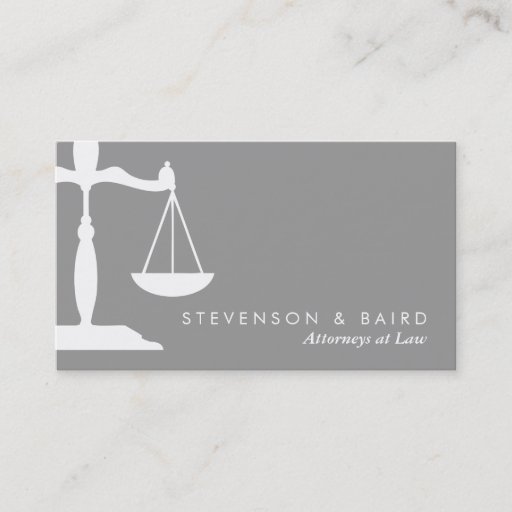Customizable Justice Scale  Business Card