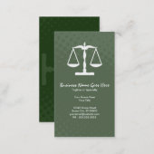 justice scale business card (Front/Back)
