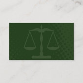 justice scale business card (Back)
