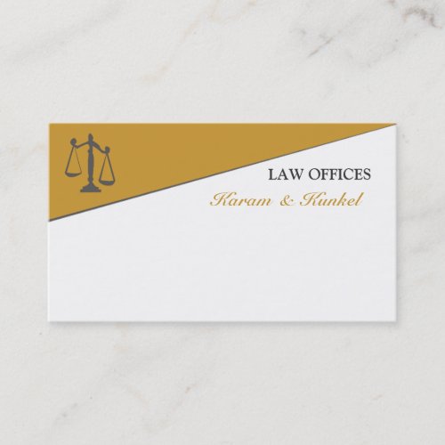 Justice Scale   Divided Attention Attorney Lawyer Business Card
