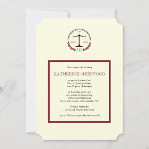 Justice Scale Invitation