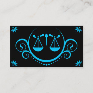 justice scale sophistications business card