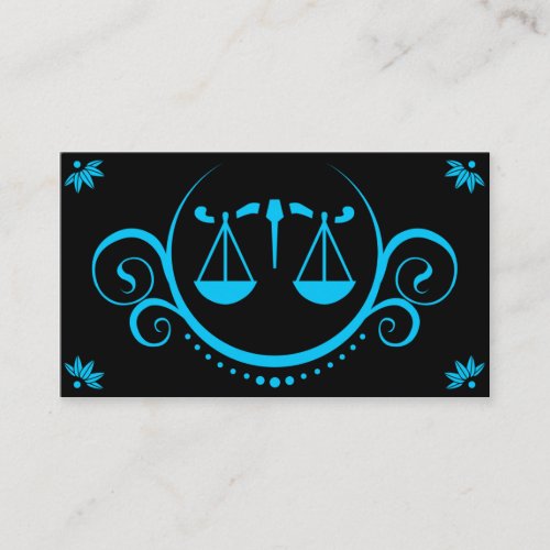 justice scale sophistications business card template