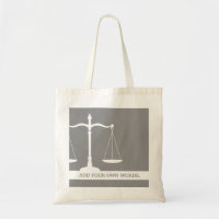 Justice Scales Custom Text Law Themed