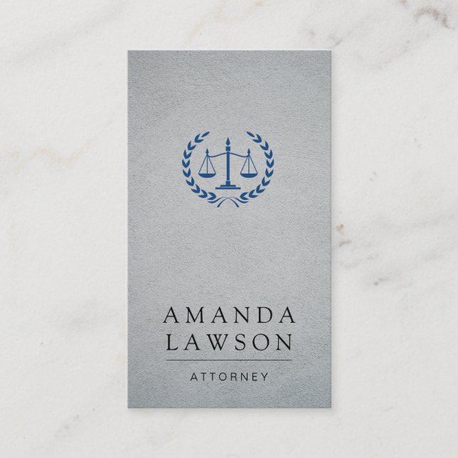 Justice Scales | Lawyer Appointment Card (Front)