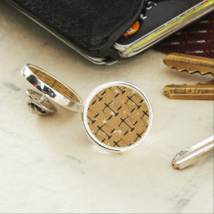 Justice Symbol Balanced Scales Golden Glitter Lapel Pin