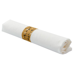 Justice Symbol Balanced Scales Golden Glitter Napkin Bands