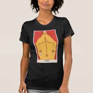 Justice tarot card modern Major Arcana design T-Shirt
