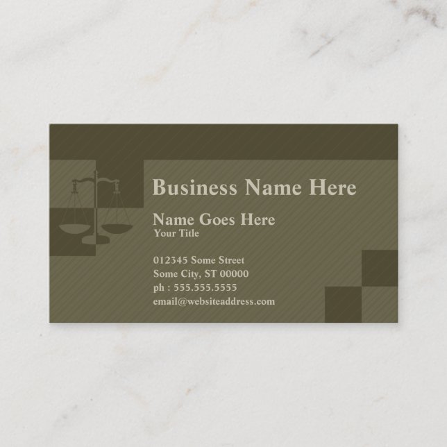 justice vertices business card (Front)