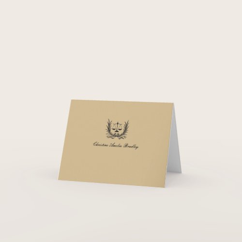 Justice Wreath Photo Personal. Notecard/Thank You Thank You Card
