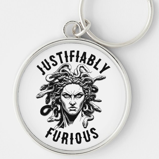 Justifiably Furious feat. Medusa Keychain (Front)