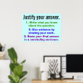 Justify your answer poster | Zazzle
