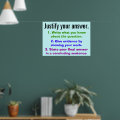 Justify your answer poster | Zazzle