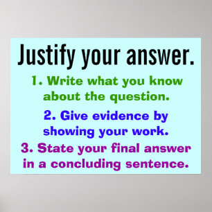 Justify your answer poster
