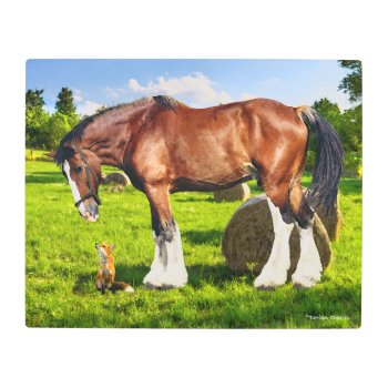 "justin & A Friend"  Metal Print by TabbyHallDesigns at Zazzle