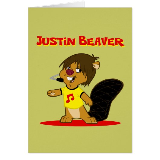 Justin Beaver Cards (Front)