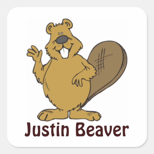 Justin Beaver Stickers (Front)