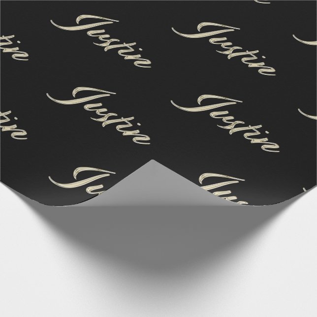 Justin First Name of edles gift paper (Corner)