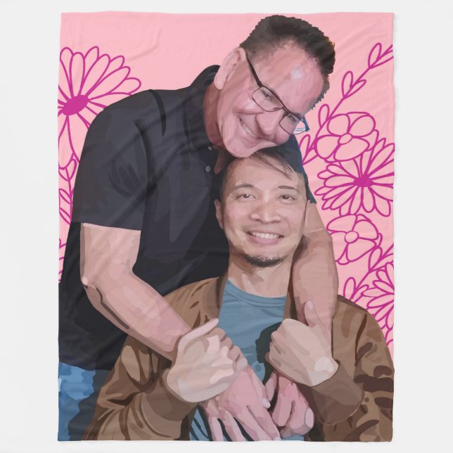 Justin & Jeff 2025 blanket (Front)