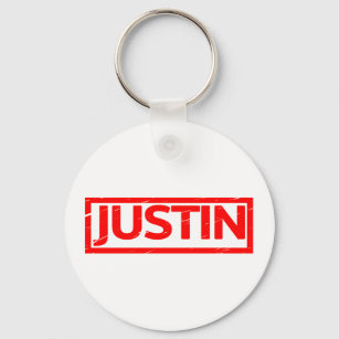 Justin Stamp Keychain
