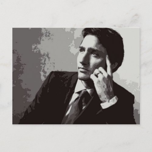 Justin Trudeau 2015 stylized Postcard