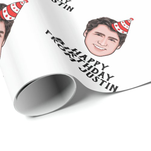 JUSTIN TRUDEAU BIRTHDAY WRAPPING PAPER