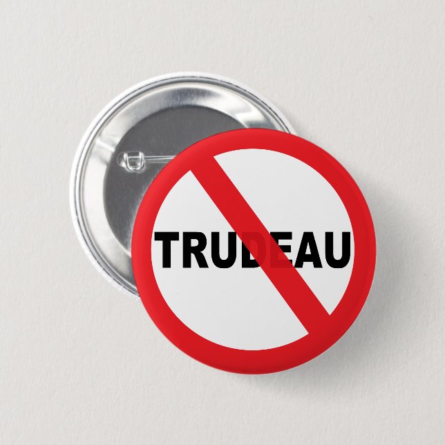 Justin Trudeau Button (Front & Back)