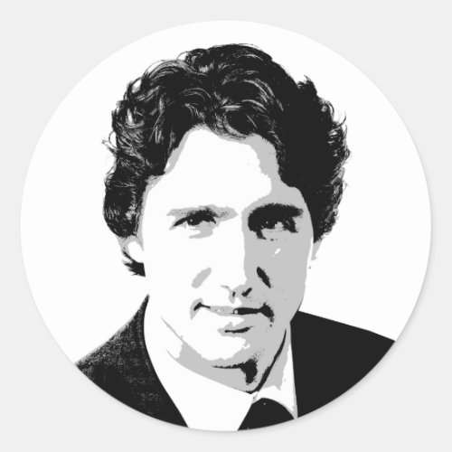 Justin Trudeau Classic Round Sticker