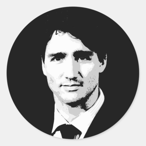 Justin Trudeau Classic Round Sticker