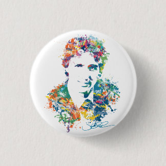 Justin Trudeau Digital Art Pinback Button