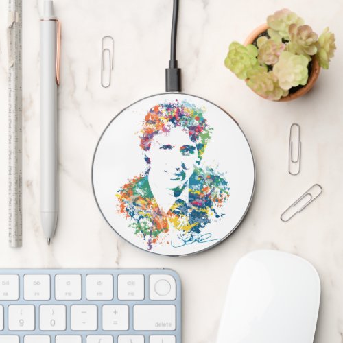 Justin Trudeau Digital Art Wireless Charger